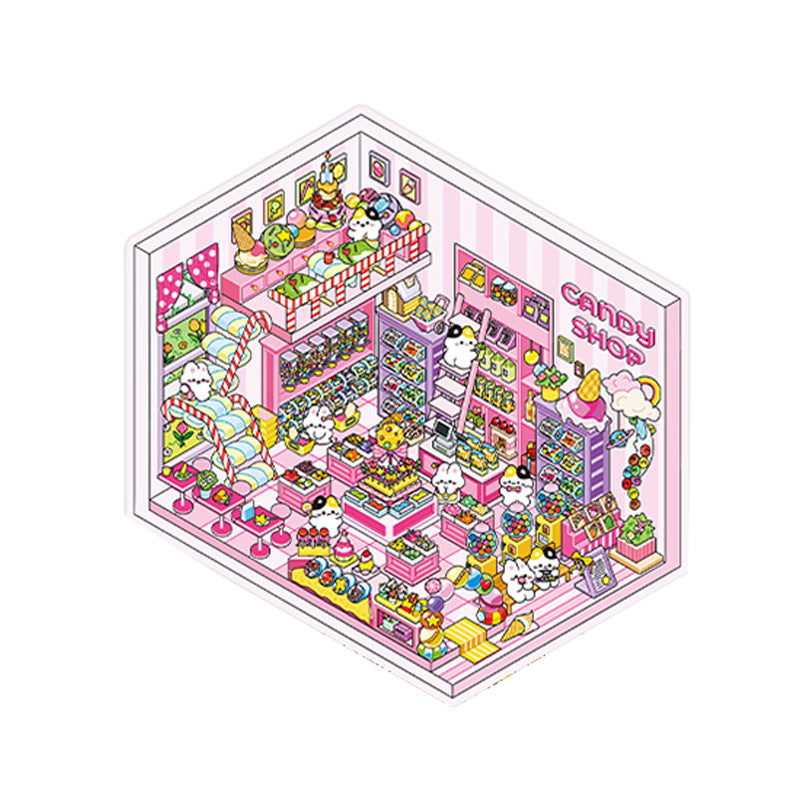 Wholesale Today' s fourth round of business 2. 5D landscape stickers DIY decoration