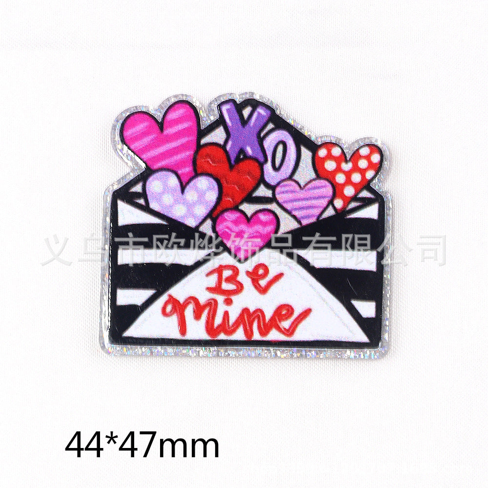 Wholesale 10pcs acrylic pin DIY patch accessories