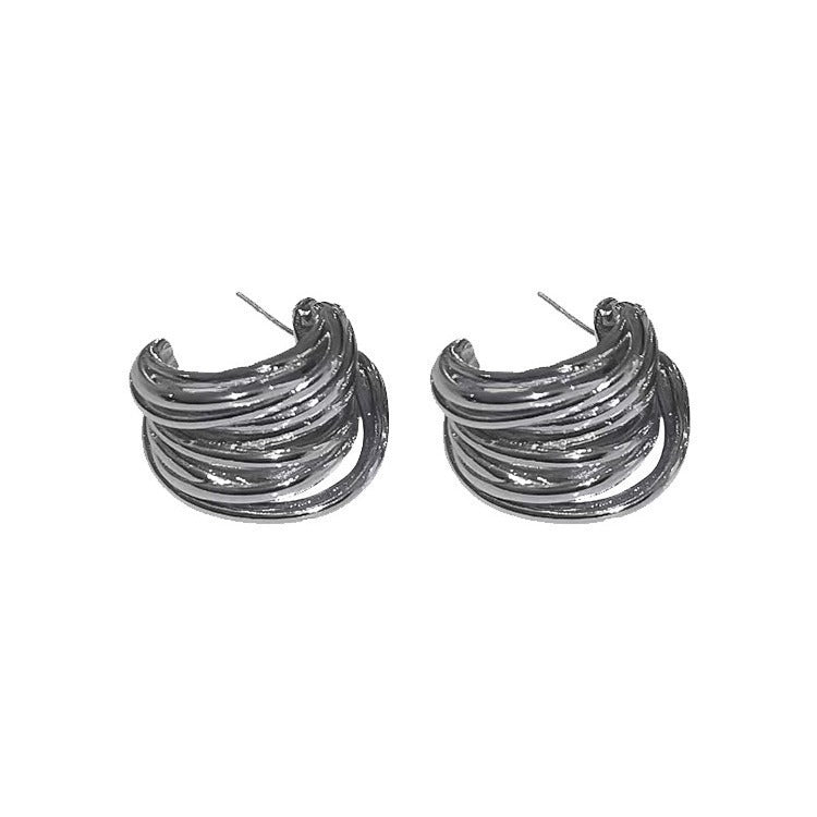 Wholesale Wrapped C-shaped fashionable earrings
