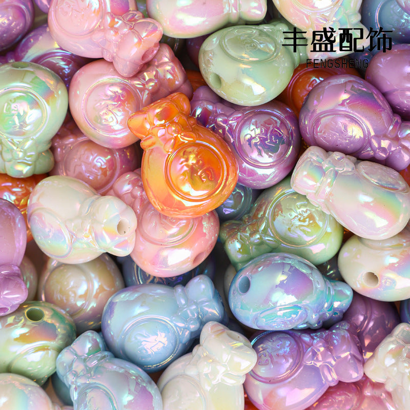 Cuentas de brocheta de bricolaje de resina de 200 piezas al por mayor