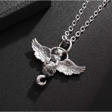 Wholesale 2pcs Pendant necklace with wings of civet cat