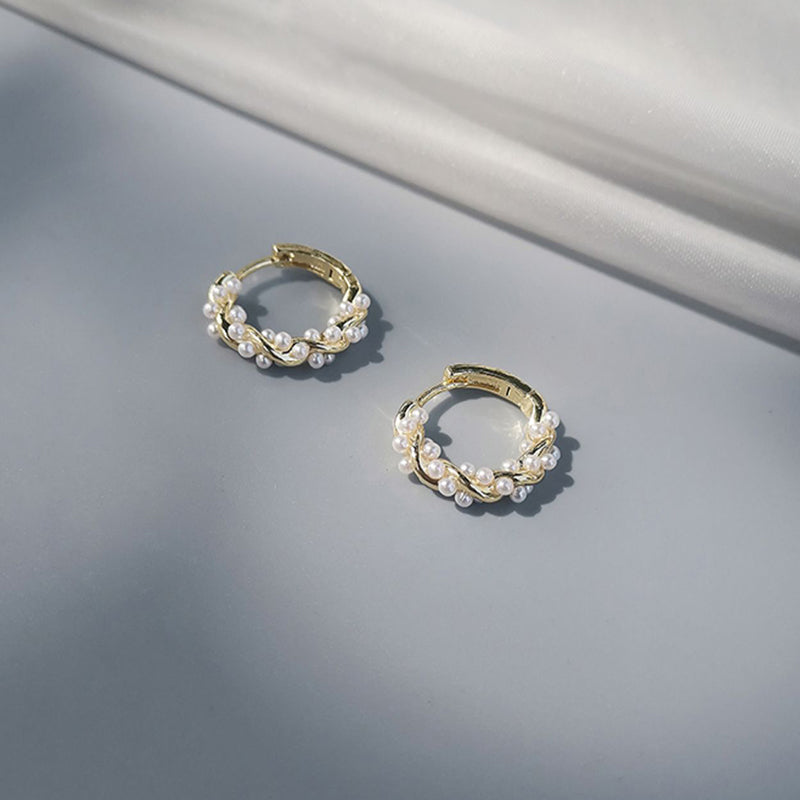 Wholesale High-grade pearl earrings irregular