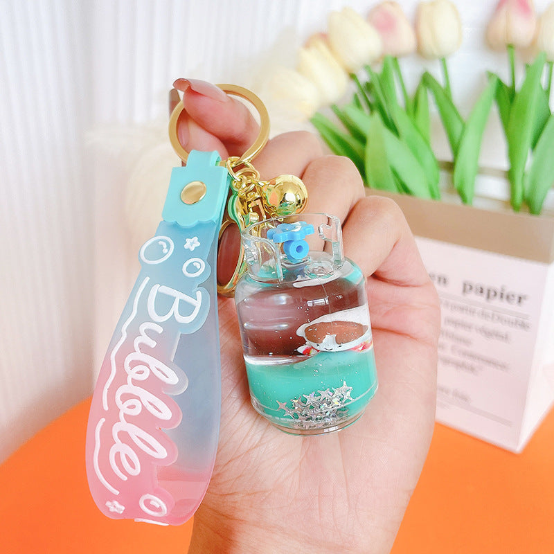 Wholesale Milk Carton Acrylic Oiled Keychains