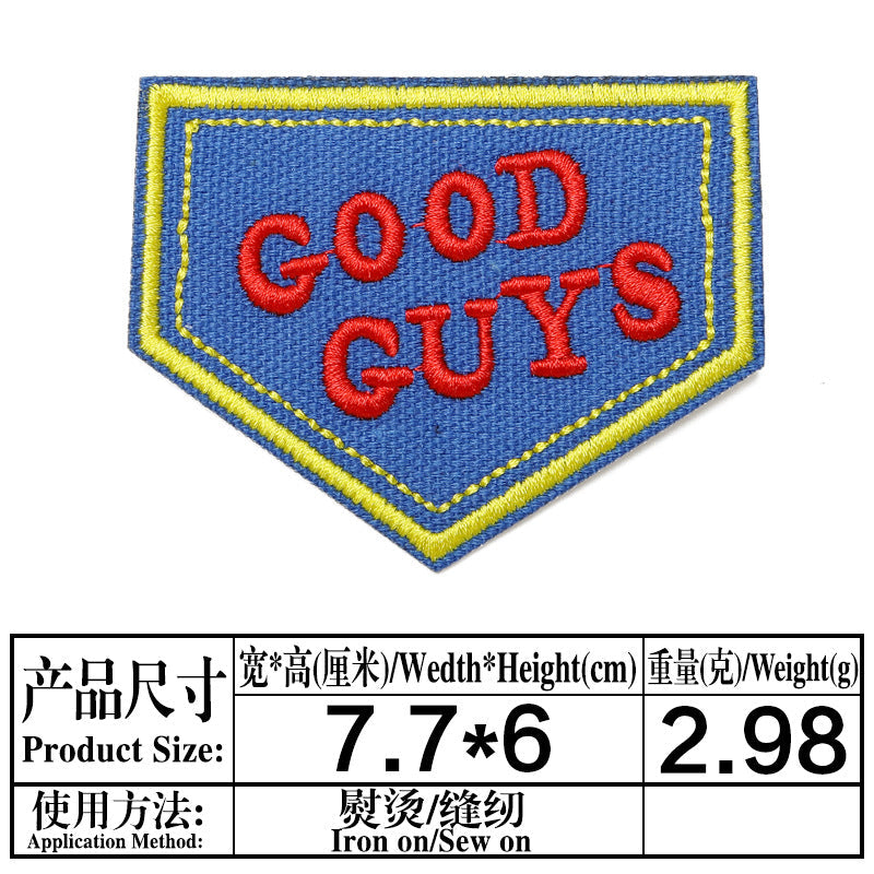 Wholesale DIY Embroidery Patch Cute Rabbit Round Badge Hat Clothes Decoration FS