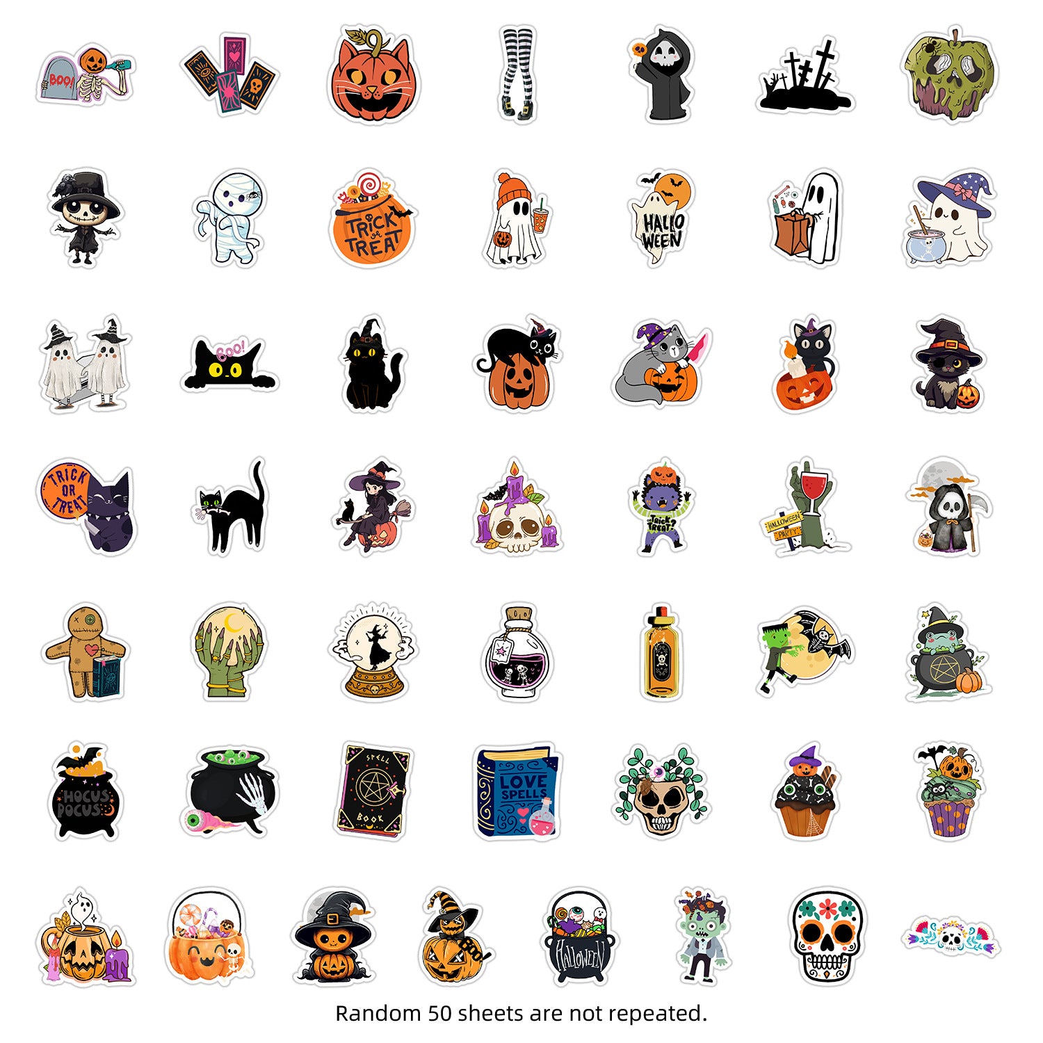 Wholesale 50pcs cartoon  graffiti stickers waterproof decorative stickers