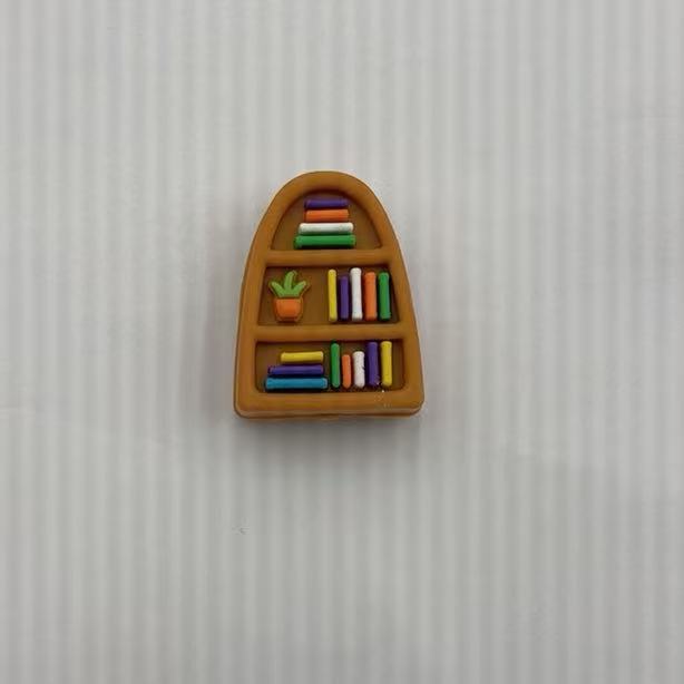 Wholesale 10pcs 3D Silicone bookshelf beads