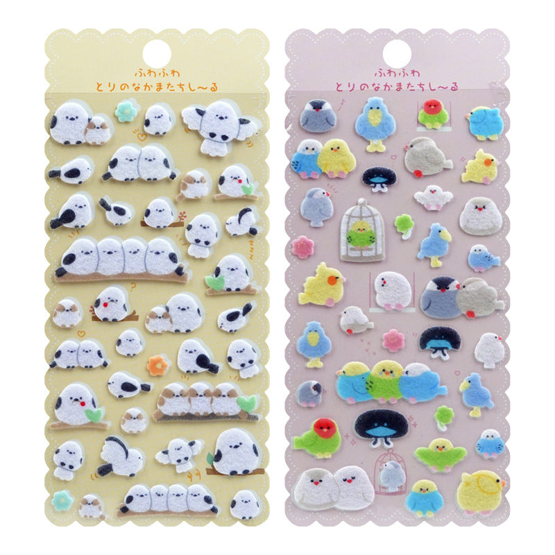 Wholesale Sparrow Cat Dog Cute Pet Animal 3D Stickers