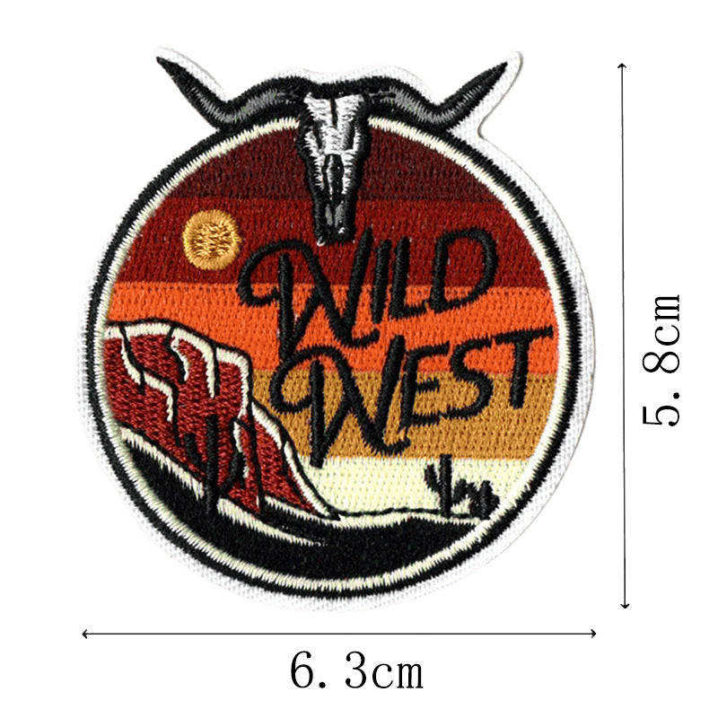 Wholesale Western Cowboy English Letter Embroidery DIY Patches