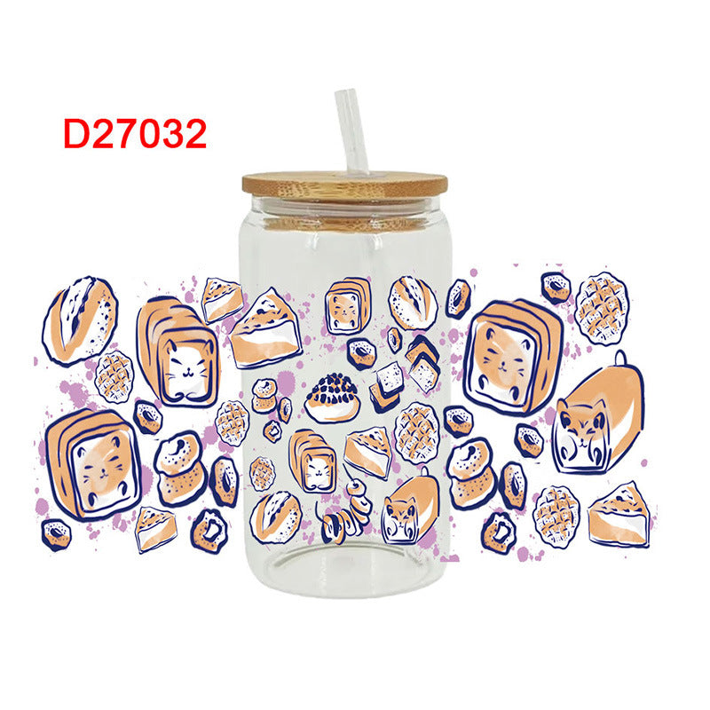 Wholesale UV Transfer Paste Glass Crystal Label Crystal Paste 16OZ UV DTF WRAPS