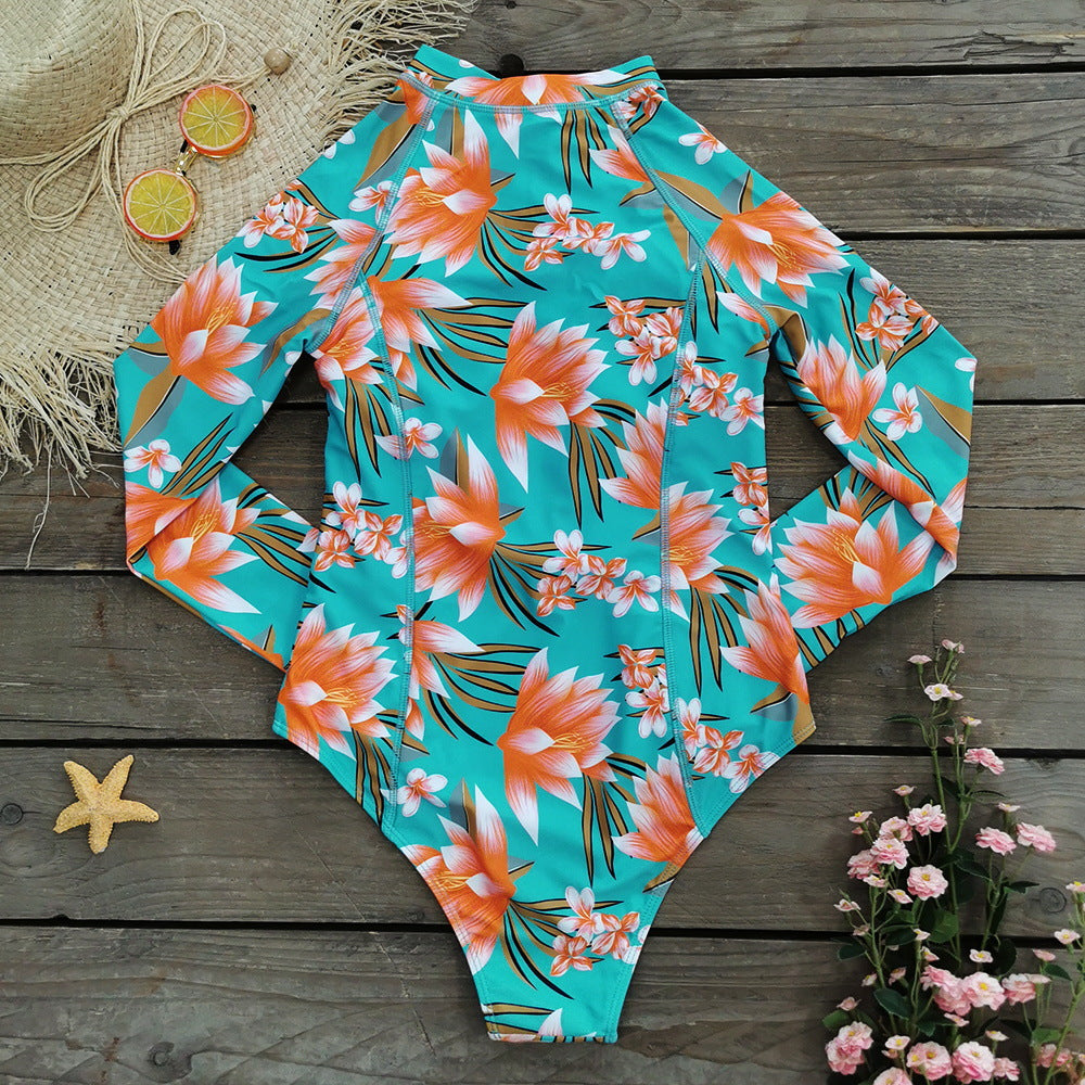 Wholesale Surfwear Long Sleeve Polyester Swimwear