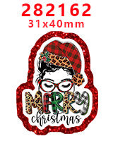 Wholesale Random 30pcs Christmas Cartoon Series Acrylic Flatback
