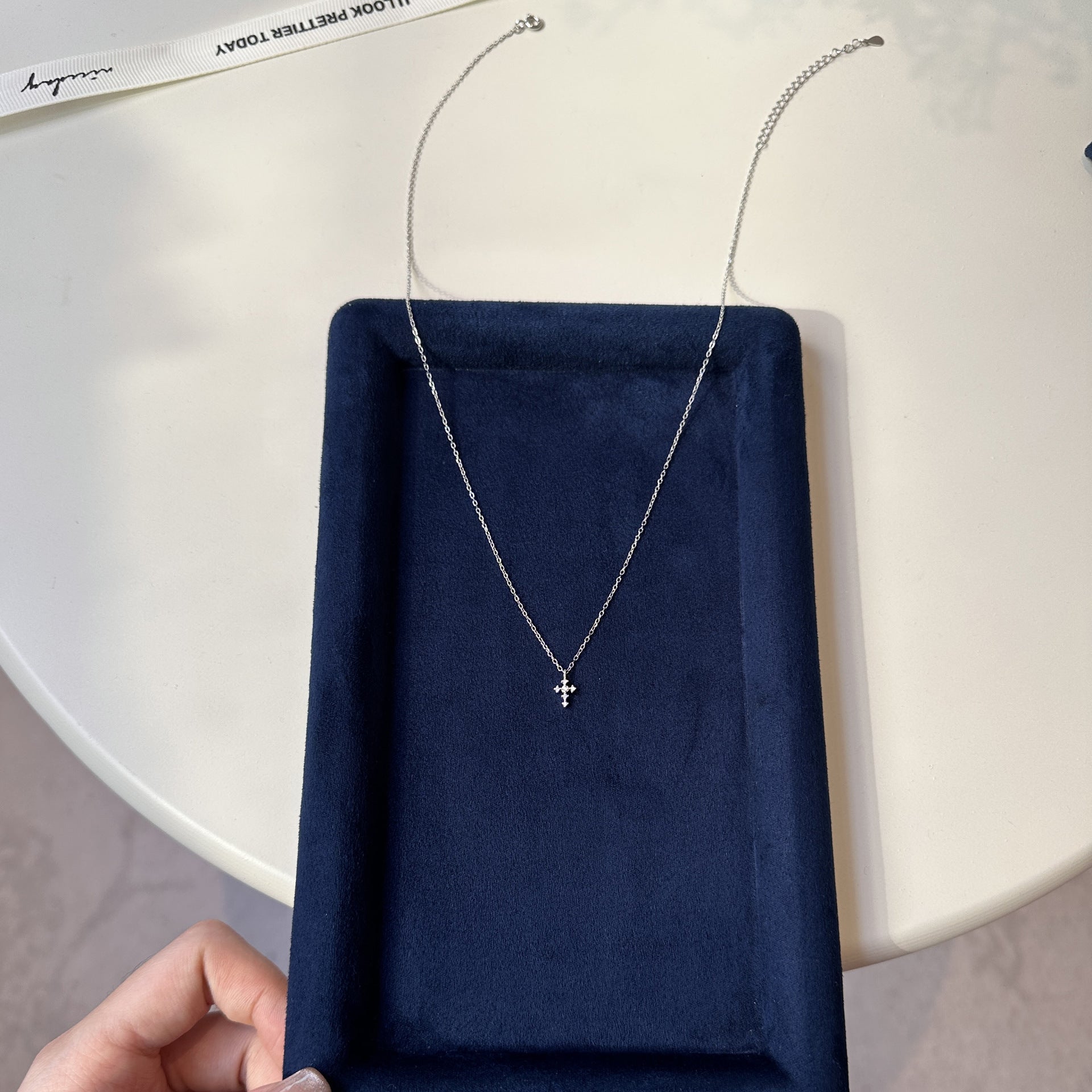 Wholesale Gold brushed waist tube octagonal titanium steel necklace