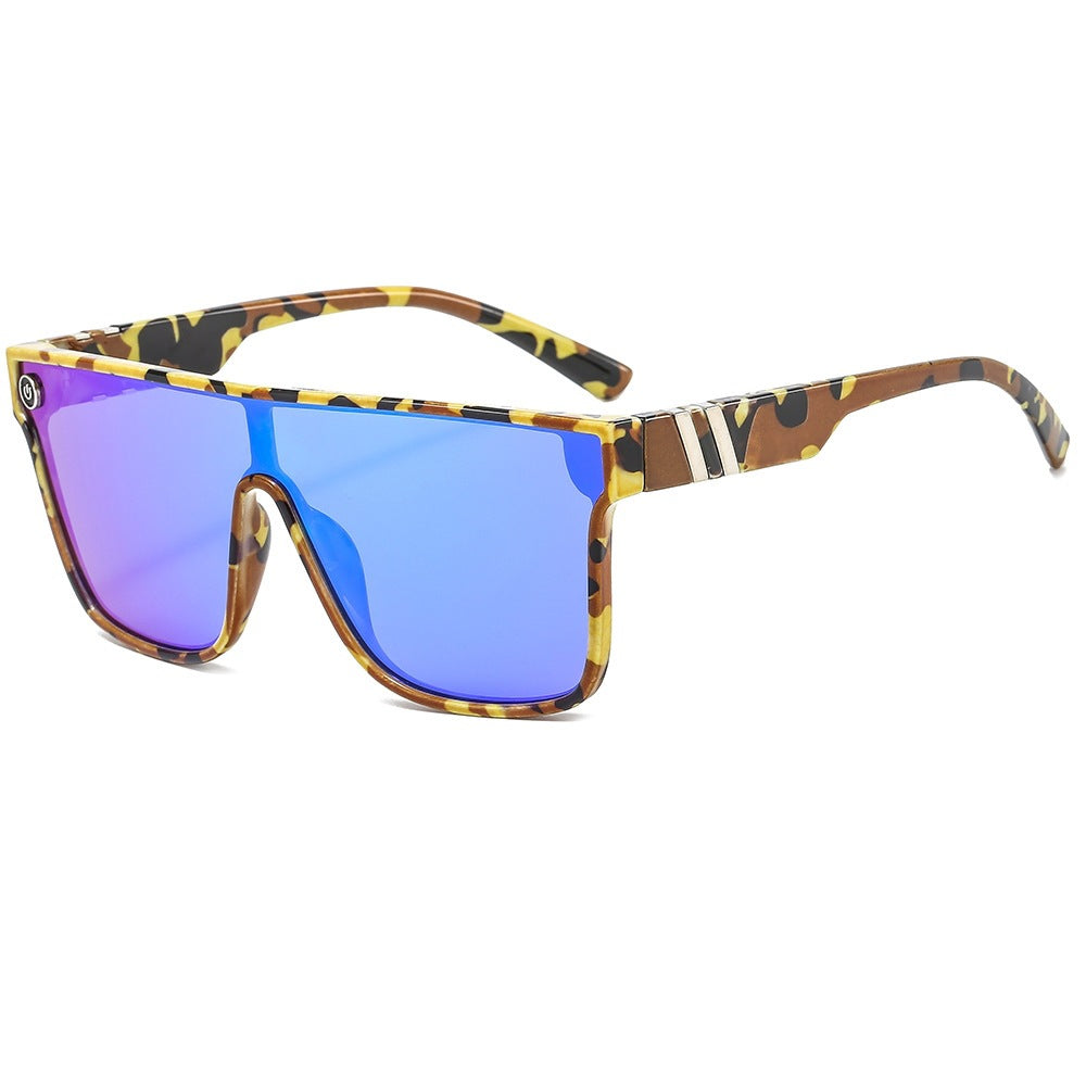 Wholesale Siamese Large Frame Colorful PC Sunglasses