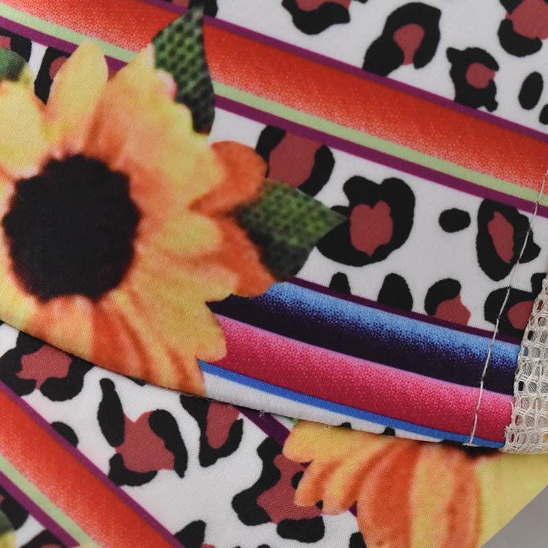 Guardería de béisbol de béisbol con estampado de leopar al algodón de algodón al por mayor