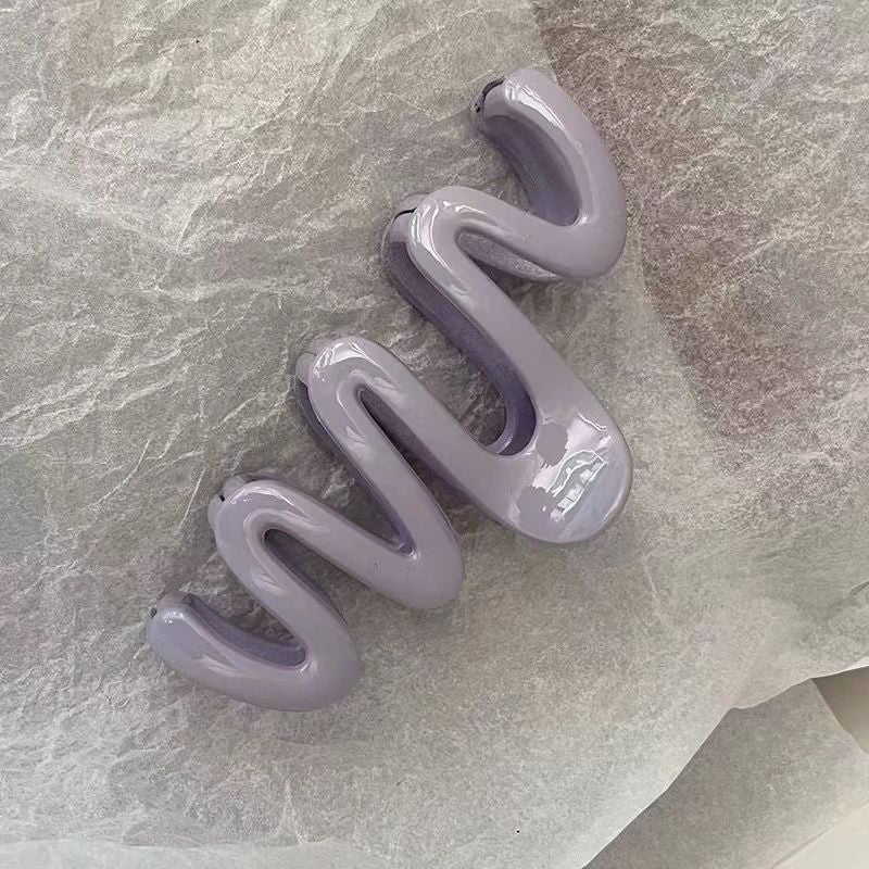 Wholesale Dopamine Wavy Line Hair Clips