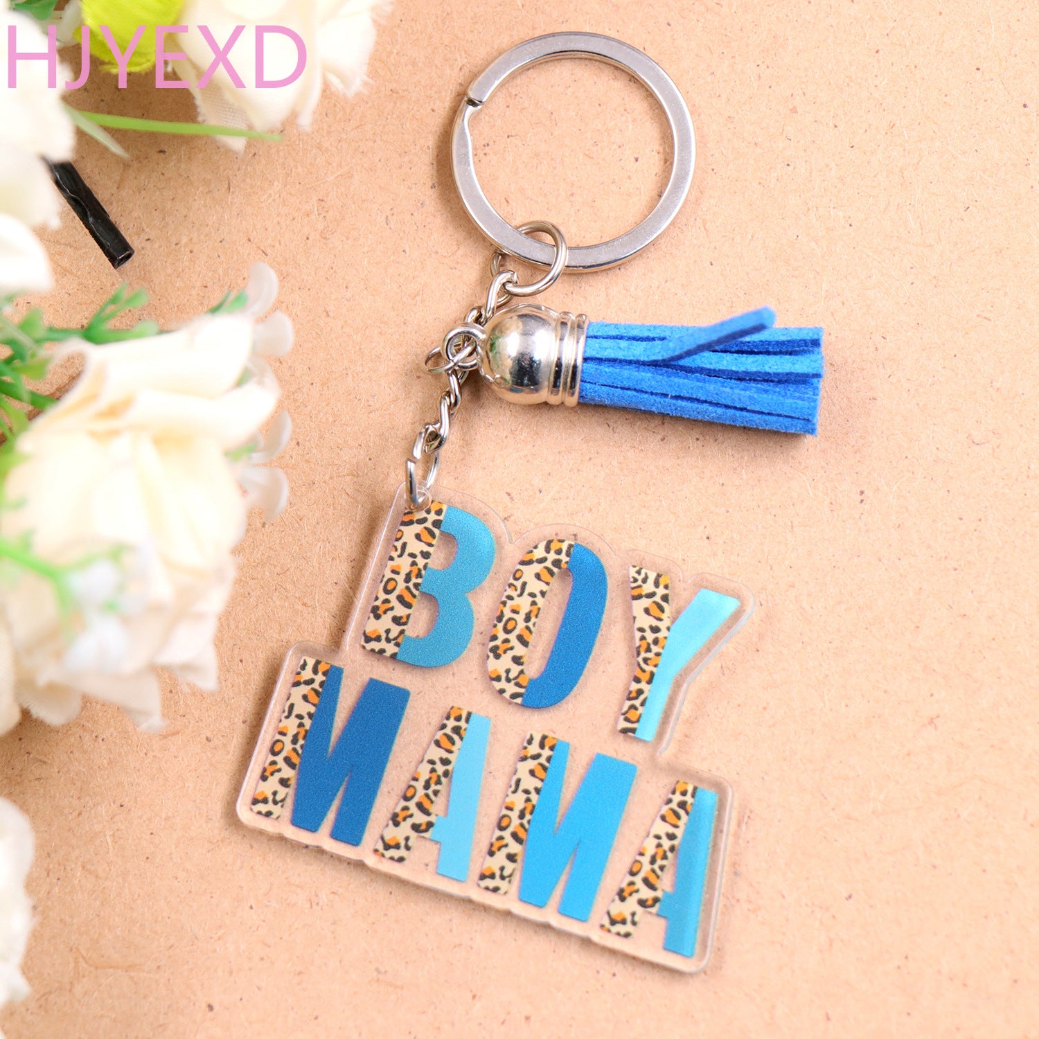 Wholesale Summer New Keychain Mother's Day Gift Transparent Acrylic Keychain