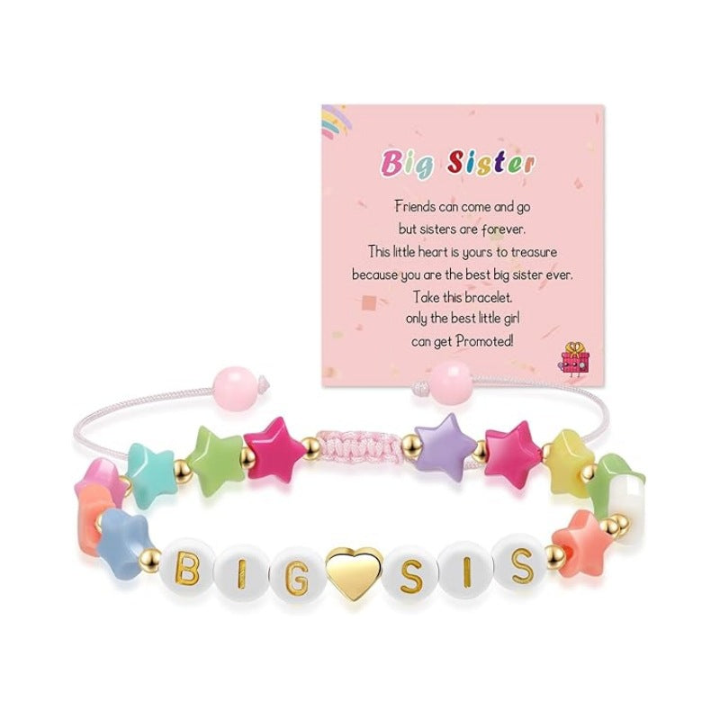 Wholesale Rainbow letter colored sliced soft ceramic bracelet