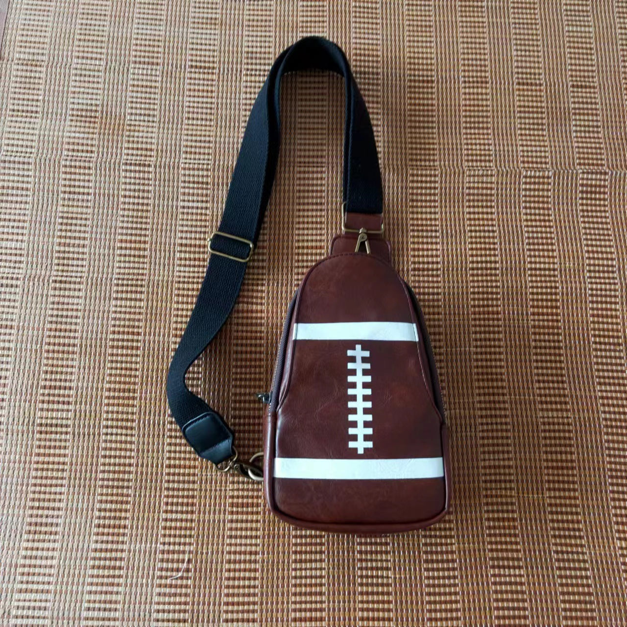 Wholesale Western Style Crossbody Olive Vintage Baseball Bag