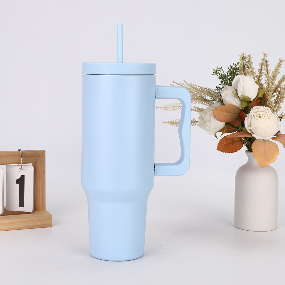 Wholesale 40oz The Third Generation Handle Stainless Steel Thermos Mug with Straw Outdoor Car Ice Master Cup