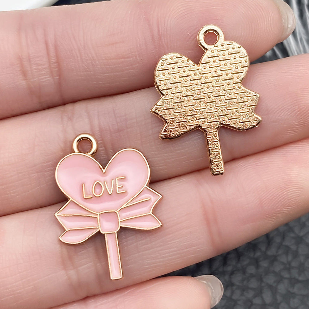 Wholesale Pink Valentine' s Day Love Accessories Pendant