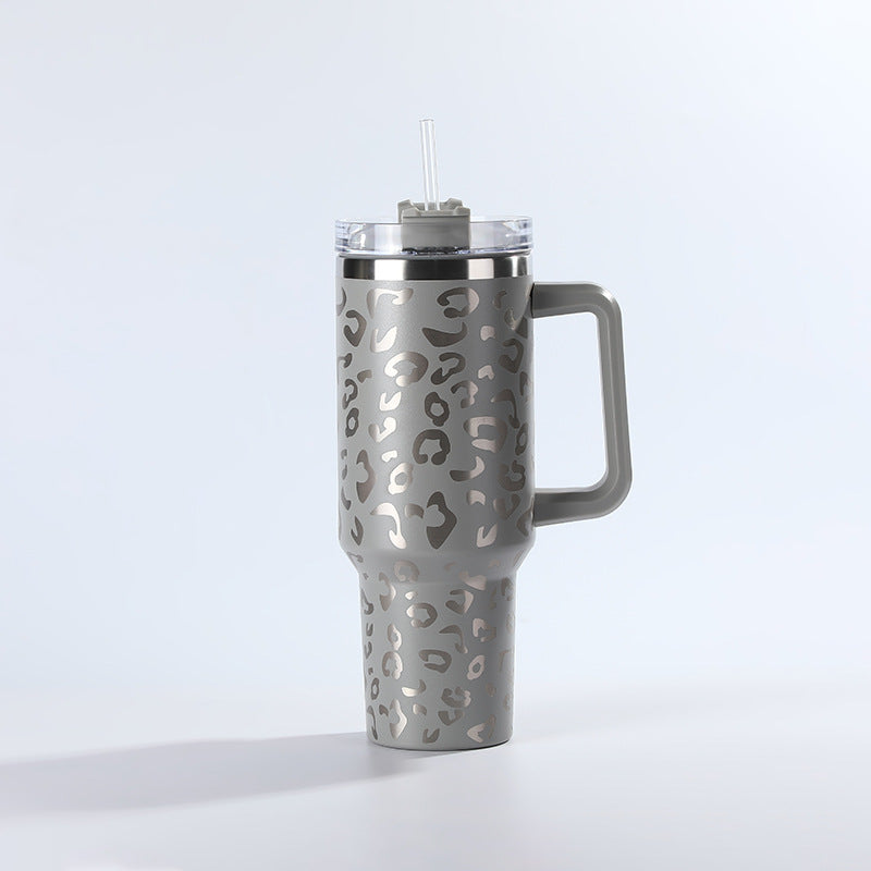 Wholesale Tumbler Leopard Print 40oz Stainless Steel Ice Bullies Cup