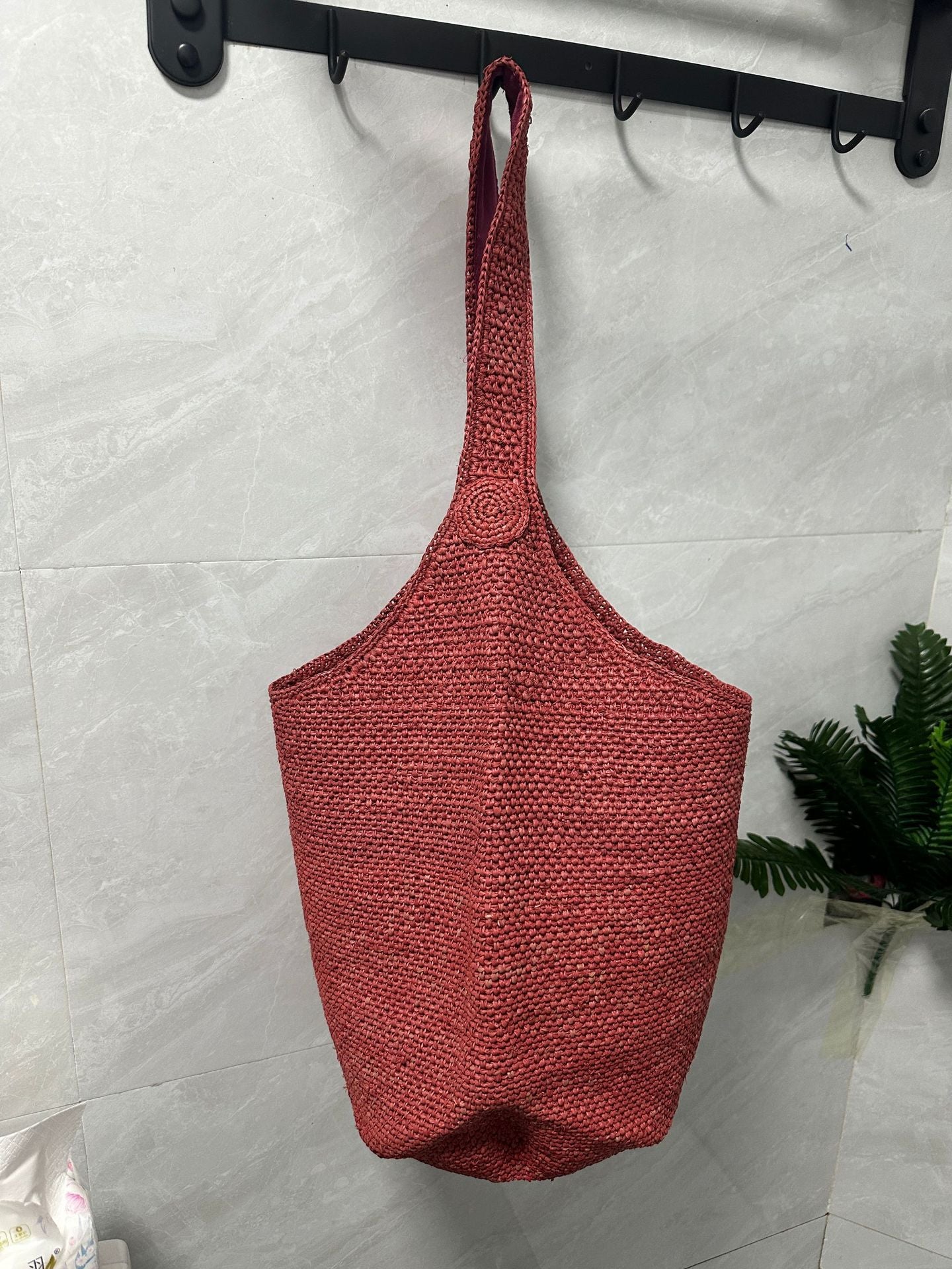 Wholesale Bucket Bag Hand-woven Raffia Shoulder Bag