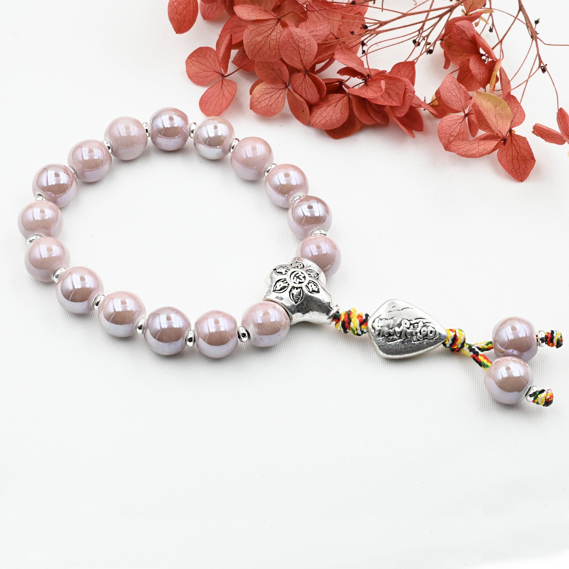 Wholesale Incense Ash Porcelain Glazed Duobao Bracelet