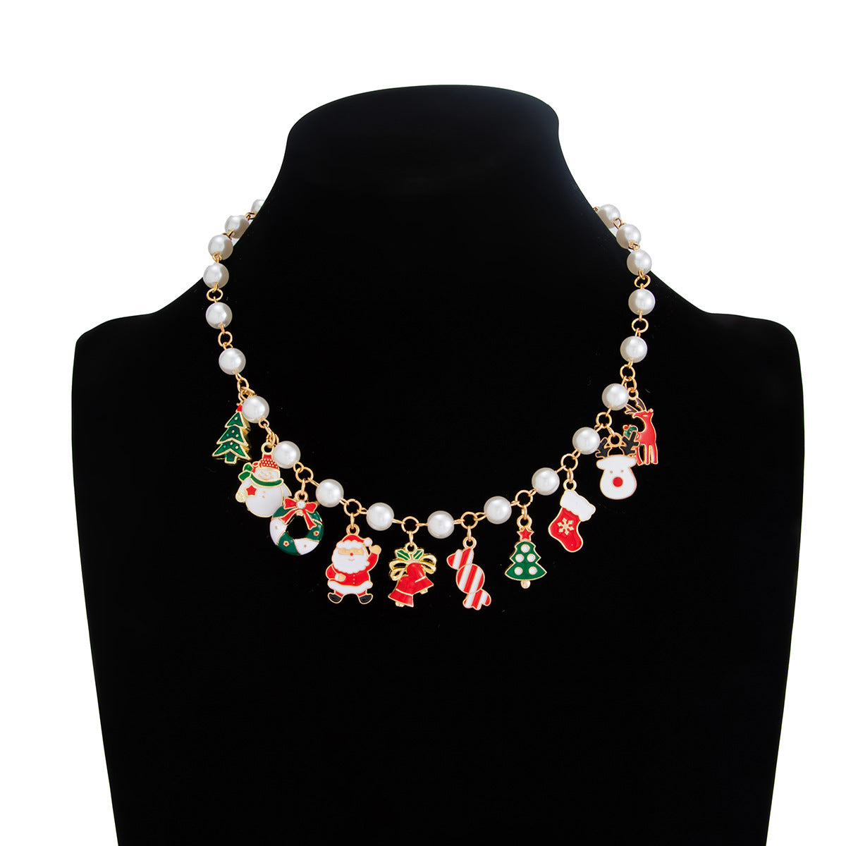 Wholesale  pendant Christmas pearl necklace