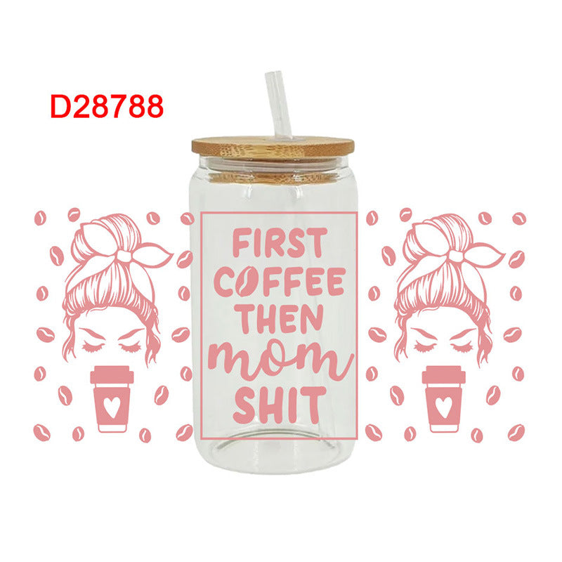 Wholesale Coffee Bean Beverage Series 16oz Cup UV DTF Wraps
