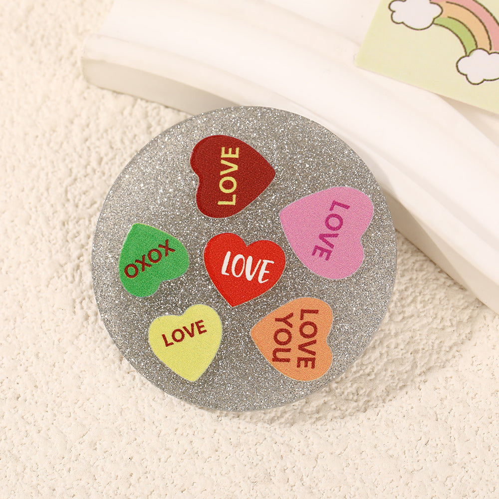 Wholesale 10pcs Colorful Christmas cartoon Acrylic Flatback