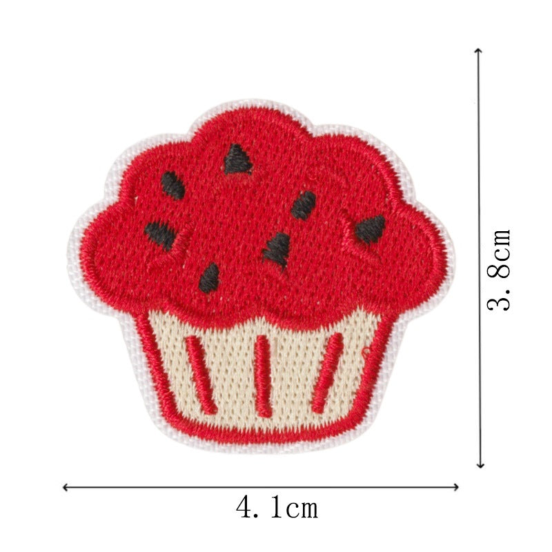 Wholesale 9Pc Watermelon Embroidery Patches Iron On No Sew Appliques Summer Fruit Theme DIY Decorative For Clothes Bags