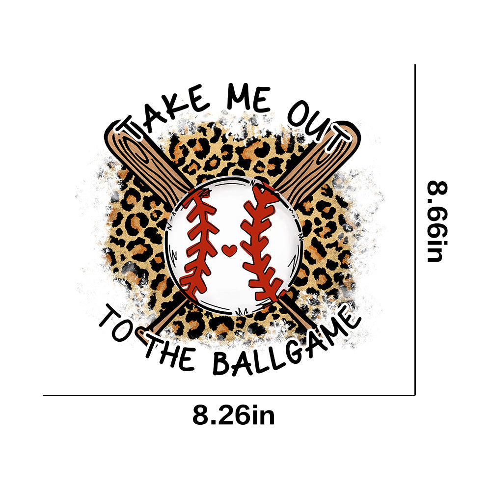 Wholesale Leopard print rugby pattern UV DTF Ready to Press Transfers Wraps