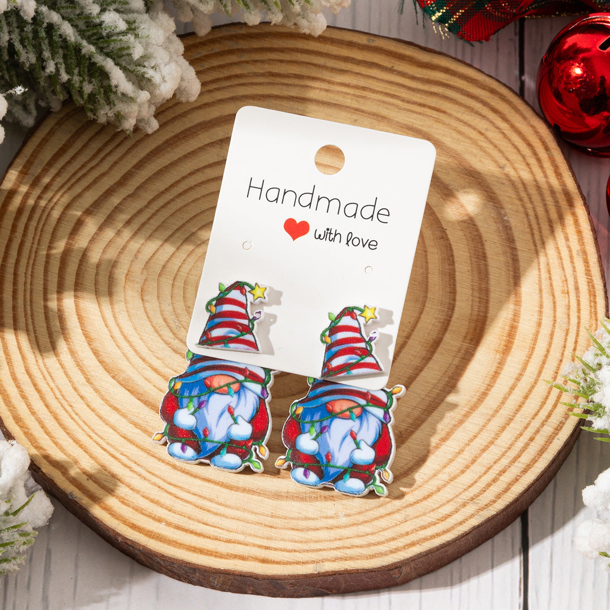 Wholesale Christmas-themed acrylic earrings