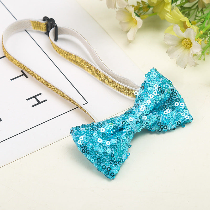 Wholesale children' s pet birthday bow tie birthday hat suit dog cat bow party