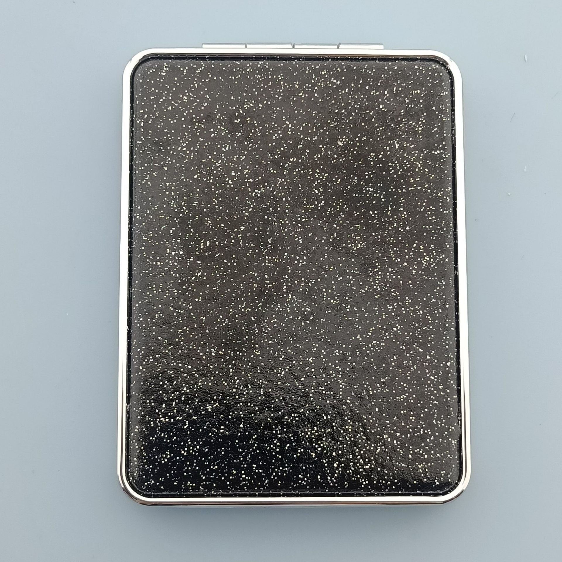 Wholesale Folding Double-sided Glitter PU Leather Color Printing Makeup Mirrors