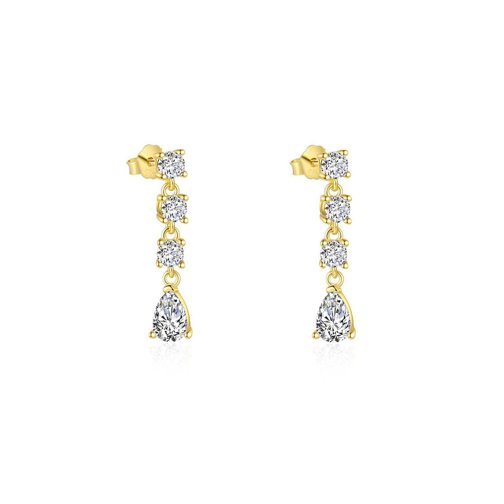 Wholesale zircon stud earrings Ear Studs