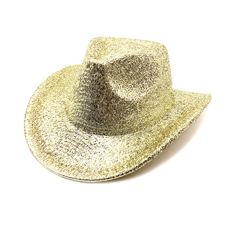 Wholesale Lace and Gold Wire Western Cowboy Hat