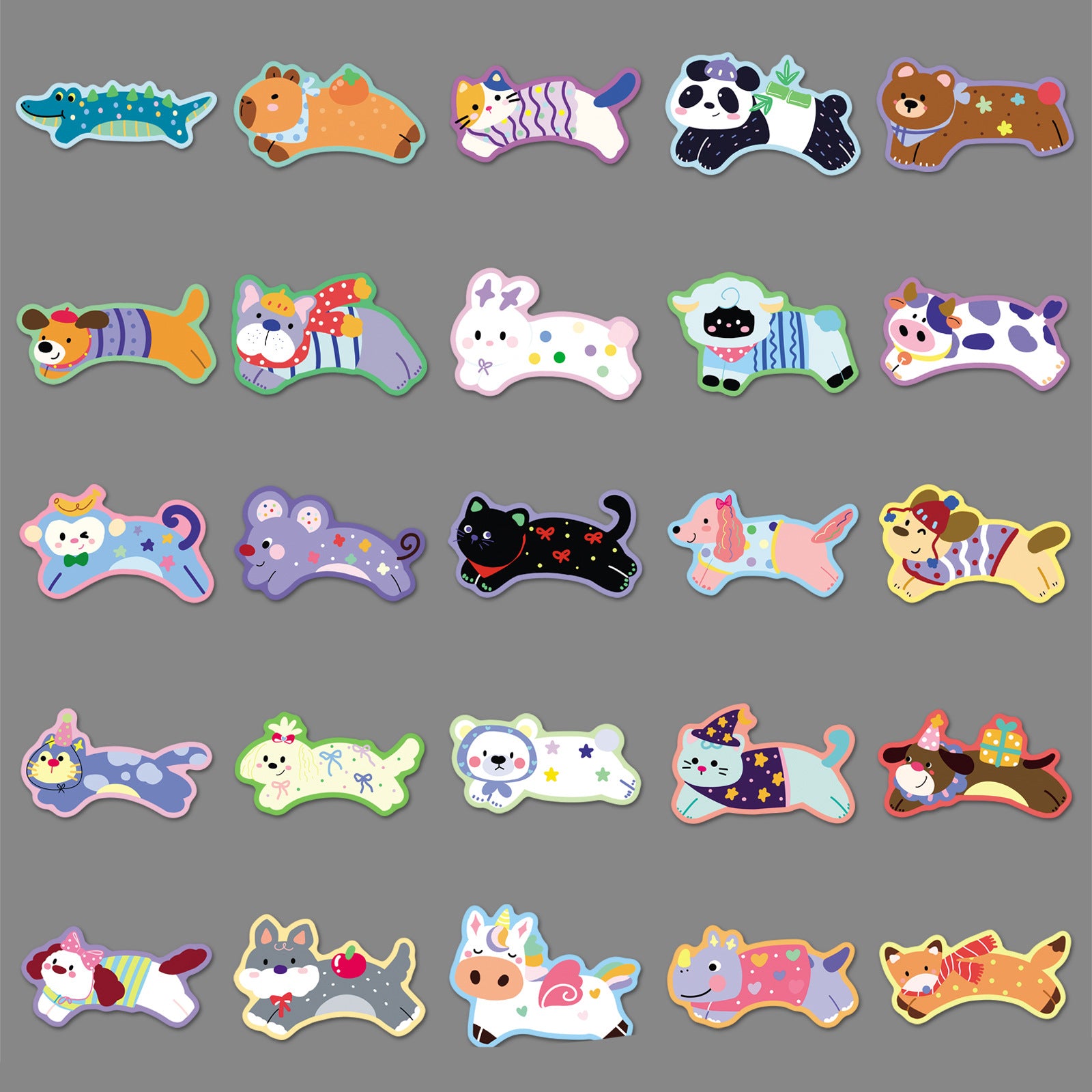 Wholesale 50pcs Running Animal Graffiti Stickers