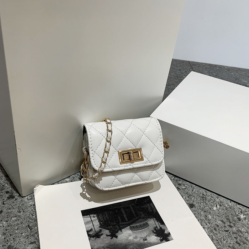 Wholesale Retro Casual Diamond Chain Crossbody Small Square Shoulder Bag