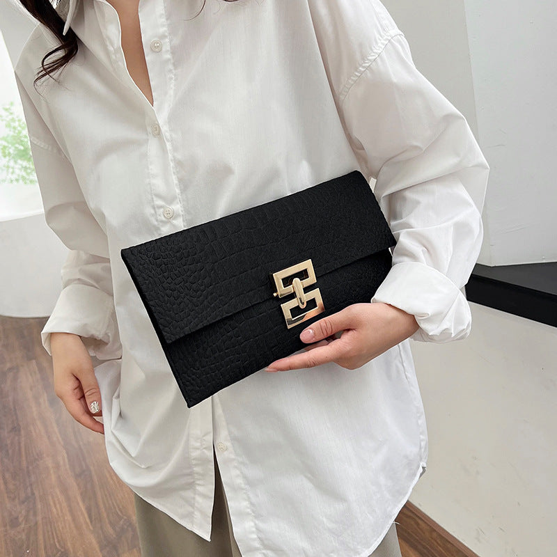 Wholesale Pink Clutch Bag Simple Large Capacity PU Small Square Bag