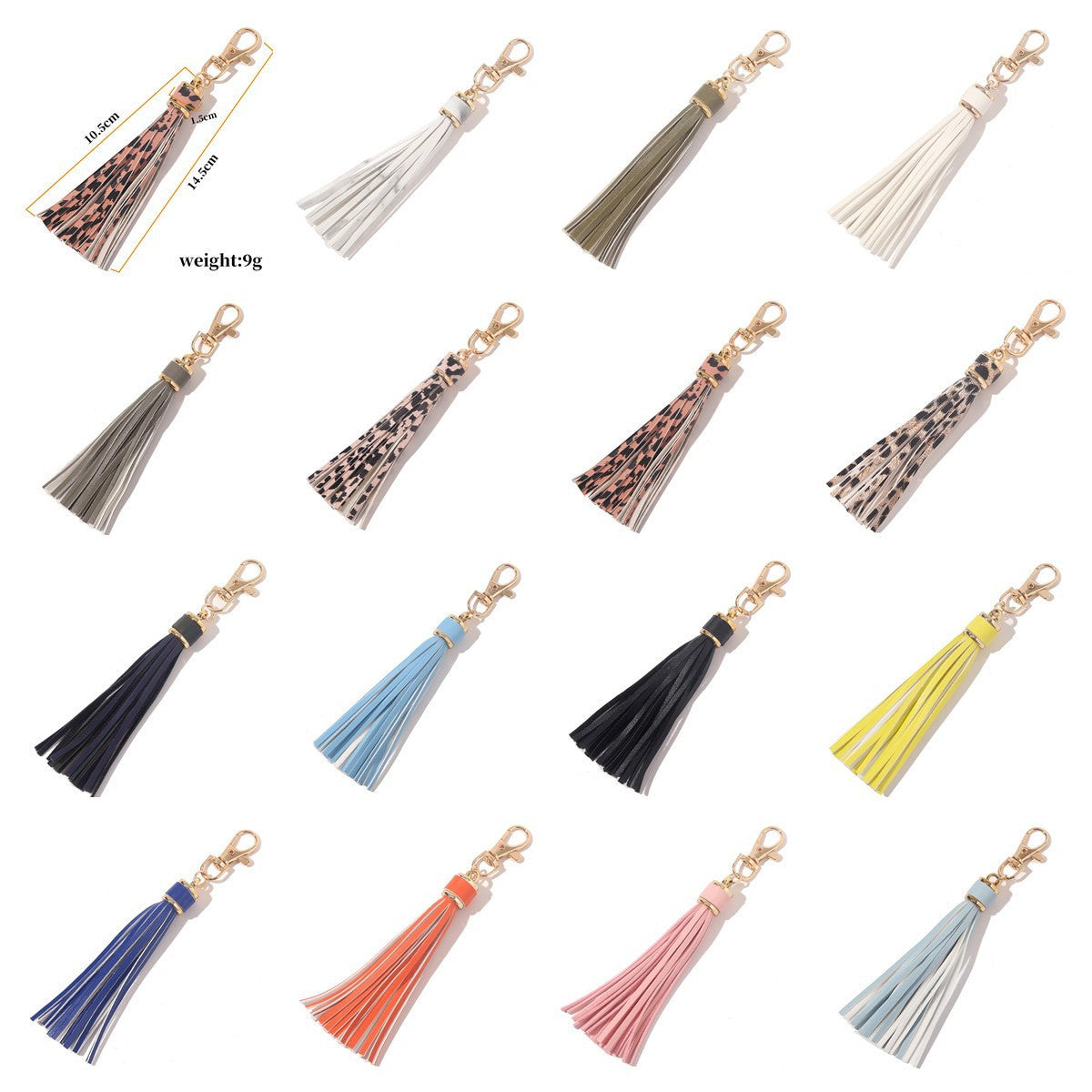 Wholesale PU Tassel Card Holder Pendant Silicone Beads Bracelet Keychain Accessories