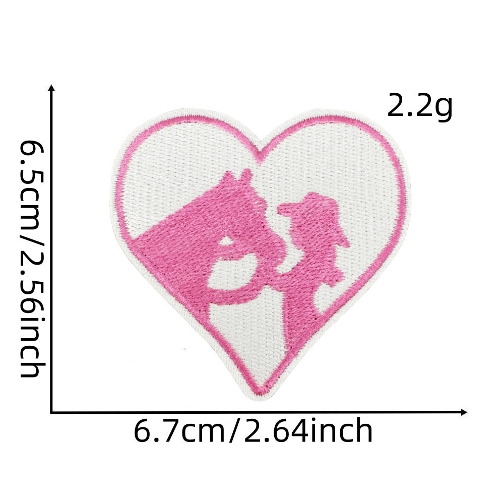 Wholesale Pink Western-style Cartoon Embroidery DIY patches
