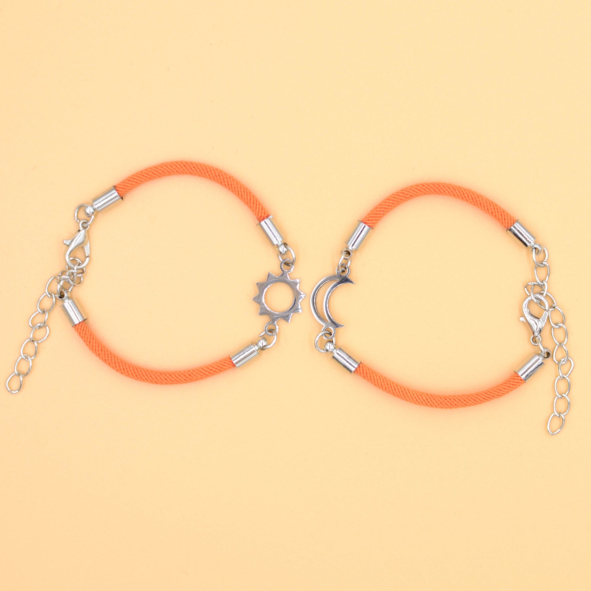 Wholesale Sun Moon Same Brilliance Valentine' s Day Weaving Bracelet