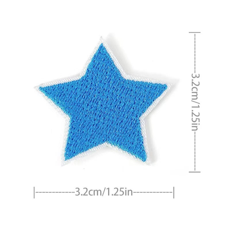 Wholesale Embroidered Star Patches 36 Pack Sew On Appliques For Clothing And Towels Fashion Accessory DIY Gift Resale