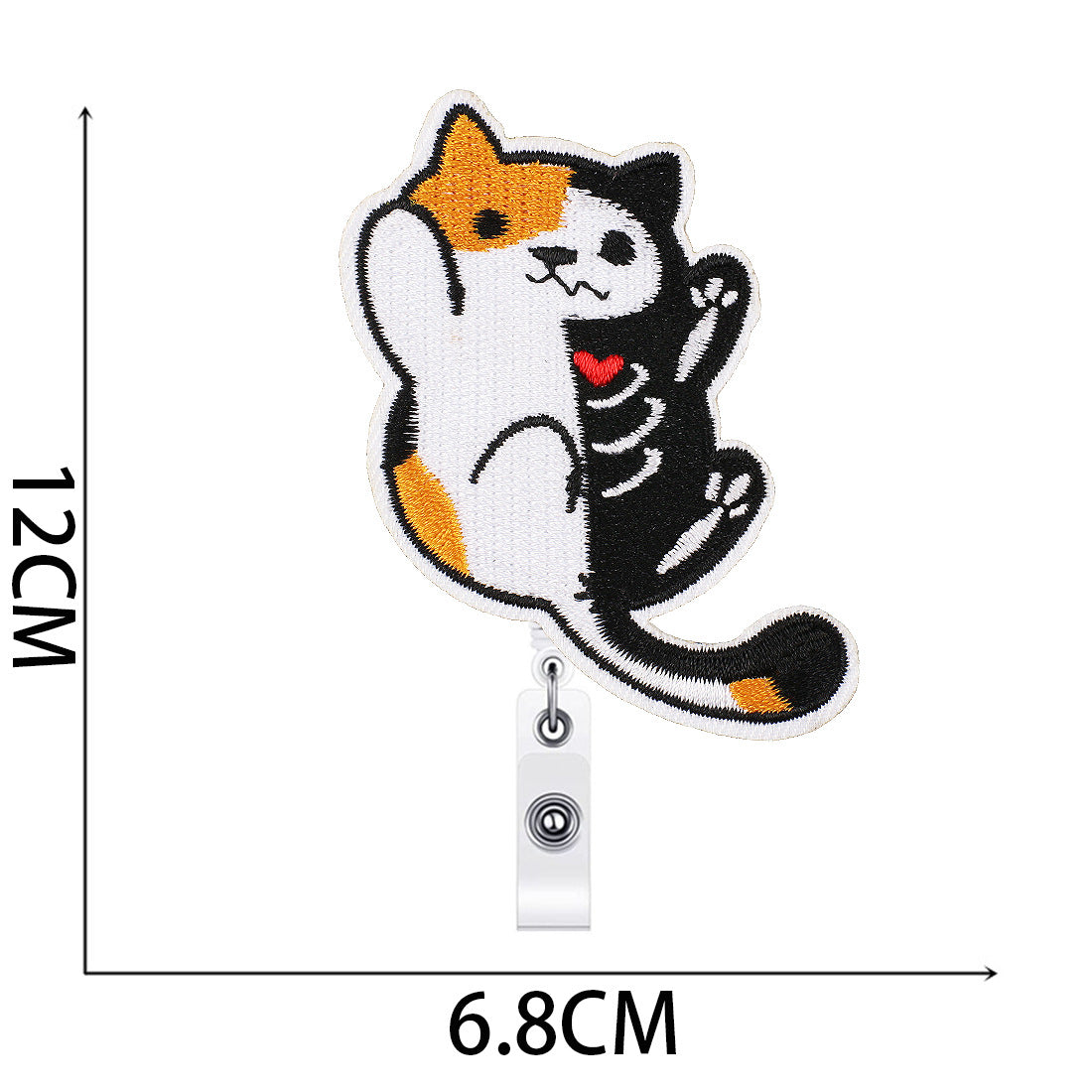 Wholesale Xiao Tian kitten easy-pull buckle embroidery cloth stickers