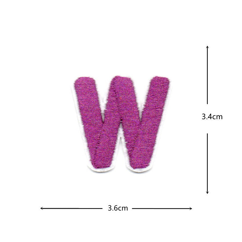 Wholesale Colorful numeric and English letters DIY Patches