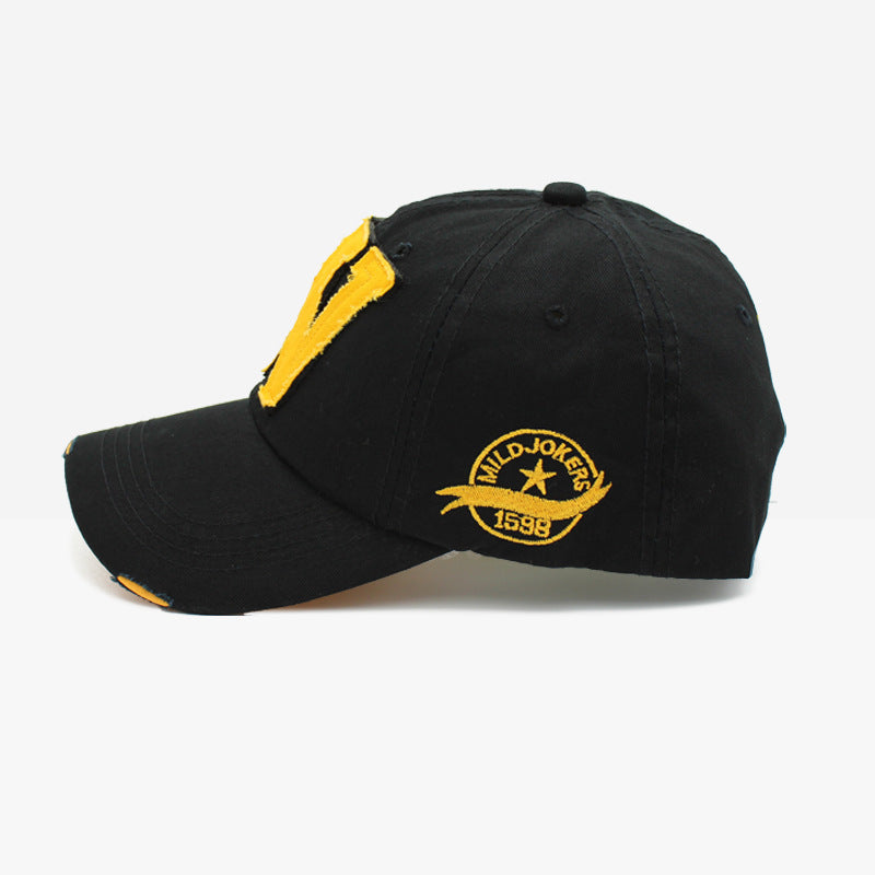 Wholesale W Letter Embroidery Cotton Baseball Cap