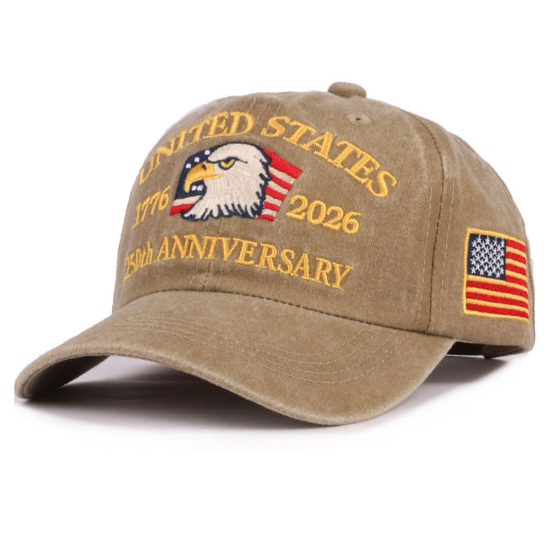 Wholesale Embroidered Baseball Cap American Flag Peaked Cap