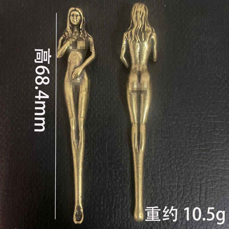 Wholesale Brass Goddess Ear Pick Metal Crafts Keychain Accessories