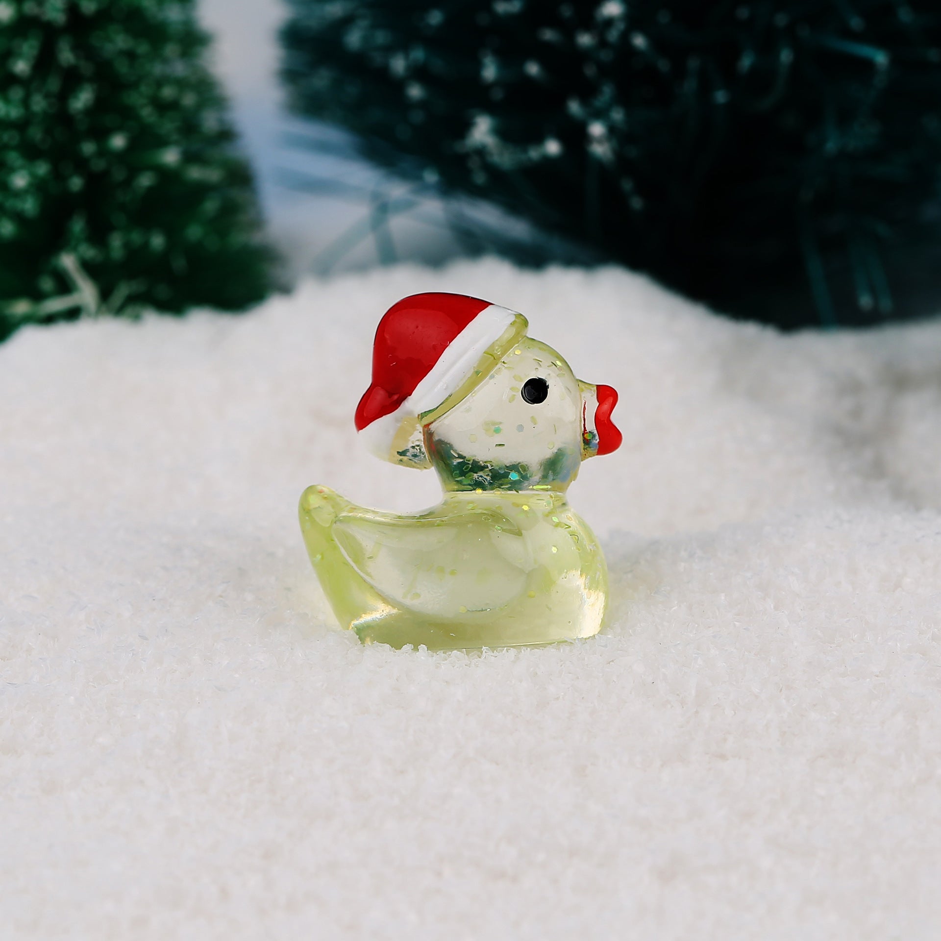 Wholesale DIY Miniature Landscape Decoration Glowing Christmas Duck Doll Accessories